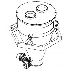 Дозатор мучной тензометрический с медленной выгрузкой шнеком (нерж.) ДМТ-200МРШ